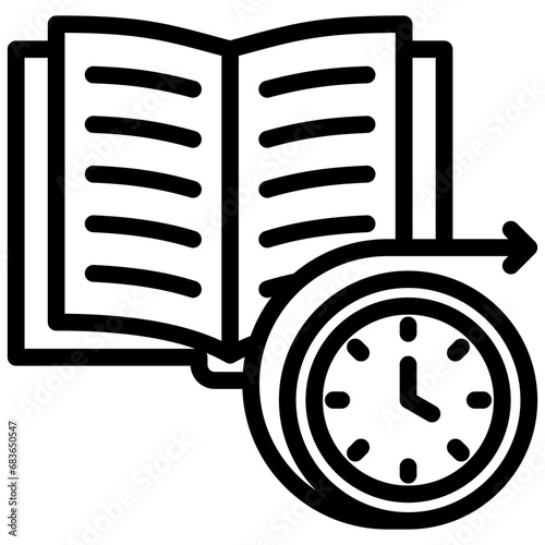 Synchronous Learning Outline Icon