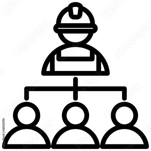 Supervisor Outline Icon