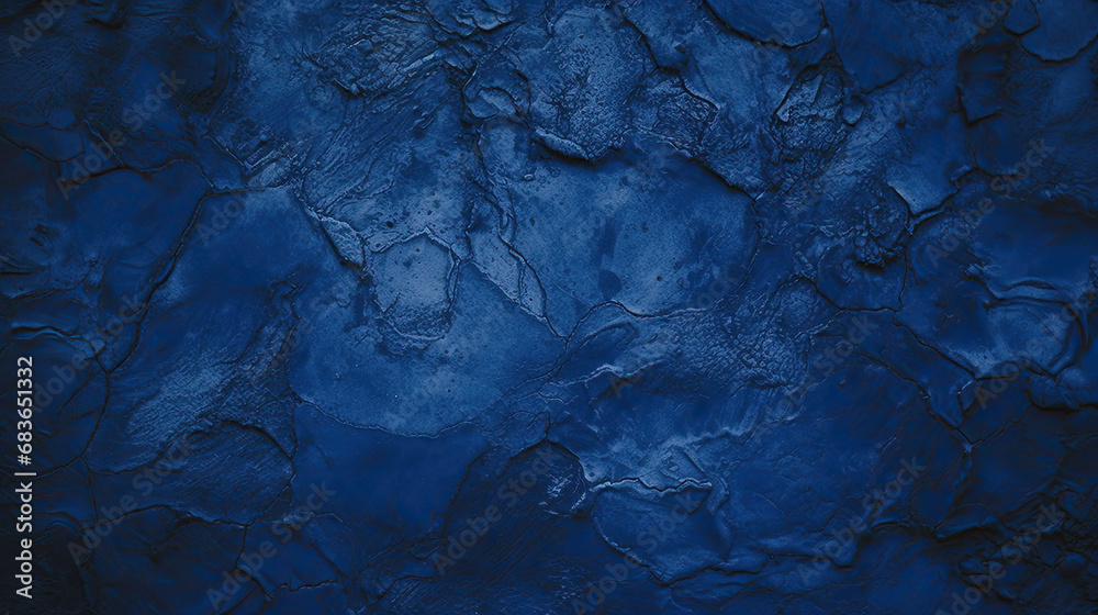 Black dark navy blue texture background for design. Toned rough concrete surface. A painted old building wall with cracks. Close-up. Distressed, broken, crushed, collapsed, destruction. Black dark navy blue texture background for design. Toned rough concrete surface. A painted old building wall with cracks. Close-up. Distressed, broken, crushed, collapsed, destruction.