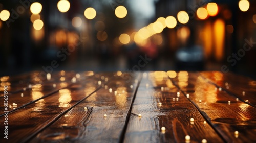 Wooden Table Near Window On Rainy, Wallpaper Pictures, Background Hd 