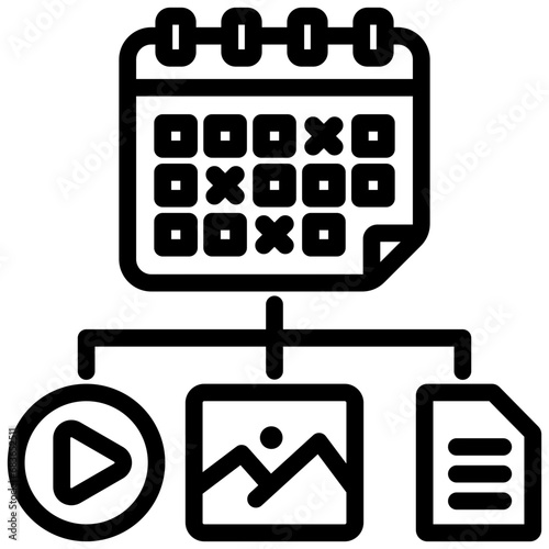 Content Planning Outline Icon
