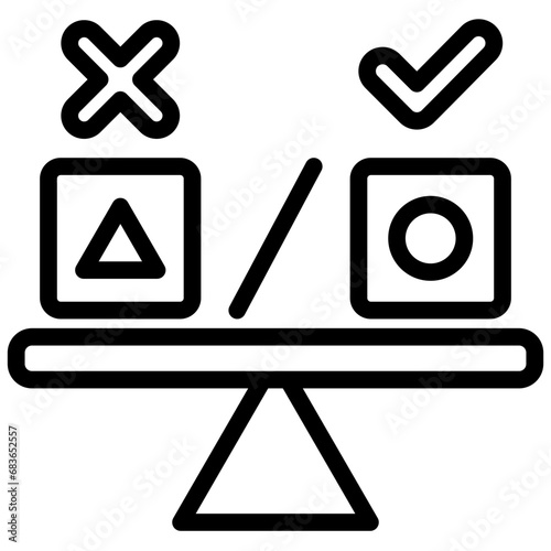 Ab Testing Outline Icon