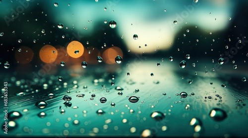 Rain Water Drop On Glass Outdoor, Wallpaper Pictures, Background Hd 