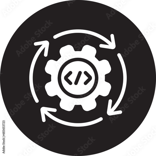 continuous glyph icon