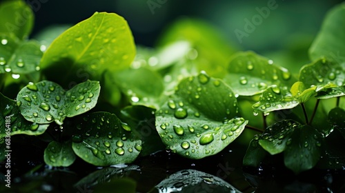 Heavy Rain Green Tree Summer, Wallpaper Pictures, Background Hd 
