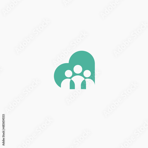 Social love Symbols vector template.