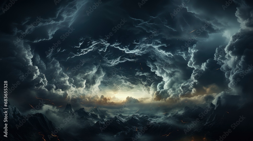 Dark Dramatic Sky Black Stormy Clouds, Wallpaper Pictures, Background Hd 