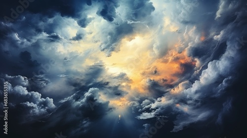 Dark Storm Clouds Sky Overcast Before, Wallpaper Pictures, Background Hd 