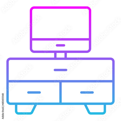 Tv Table Icon