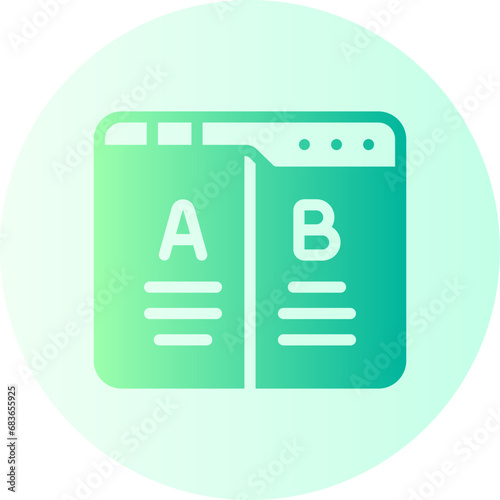 ab testing gradient icon