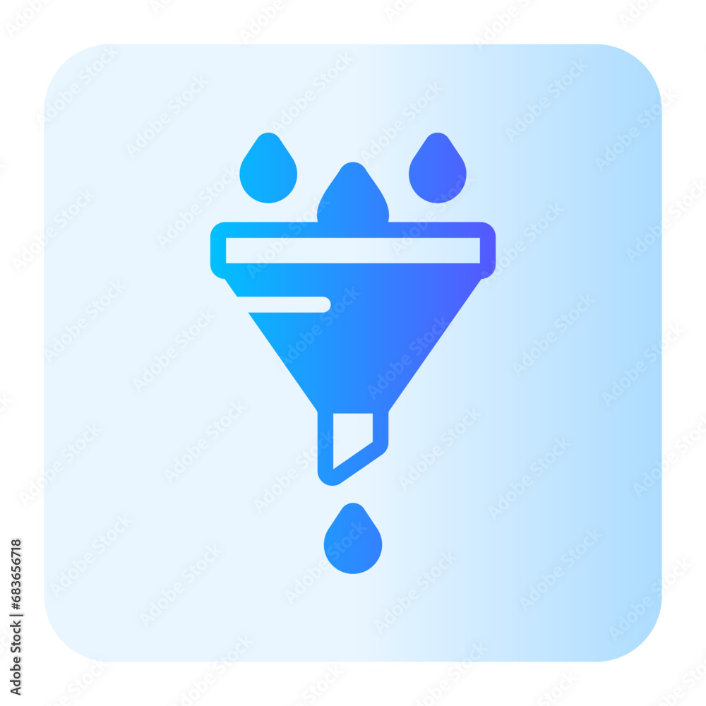 funnel gradient icon