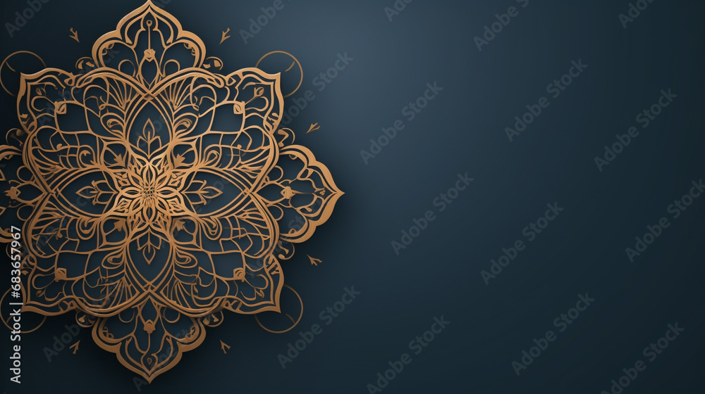 Luxury mandala with golden arabesque pattern Arabic Islamic east style. Ramadan Style Decorative mandala