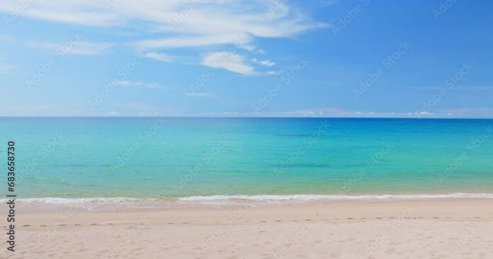 Amazing waves crashing on sandy shore at Phuket Beach in Thailand,Beautiful beach background Amazing waves crashing on sandy shore at Phuket Beach in Thailand,Beautiful beach background