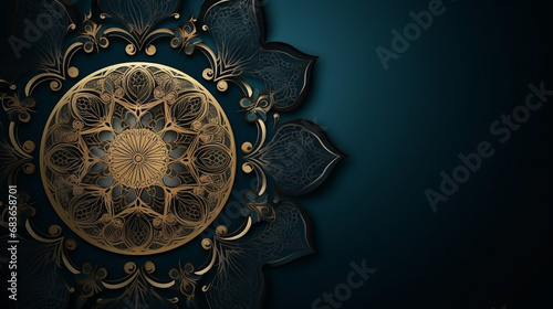 Luxury mandala with golden arabesque pattern Arabic Islamic east style. Ramadan Style Decorative mandala © Malik