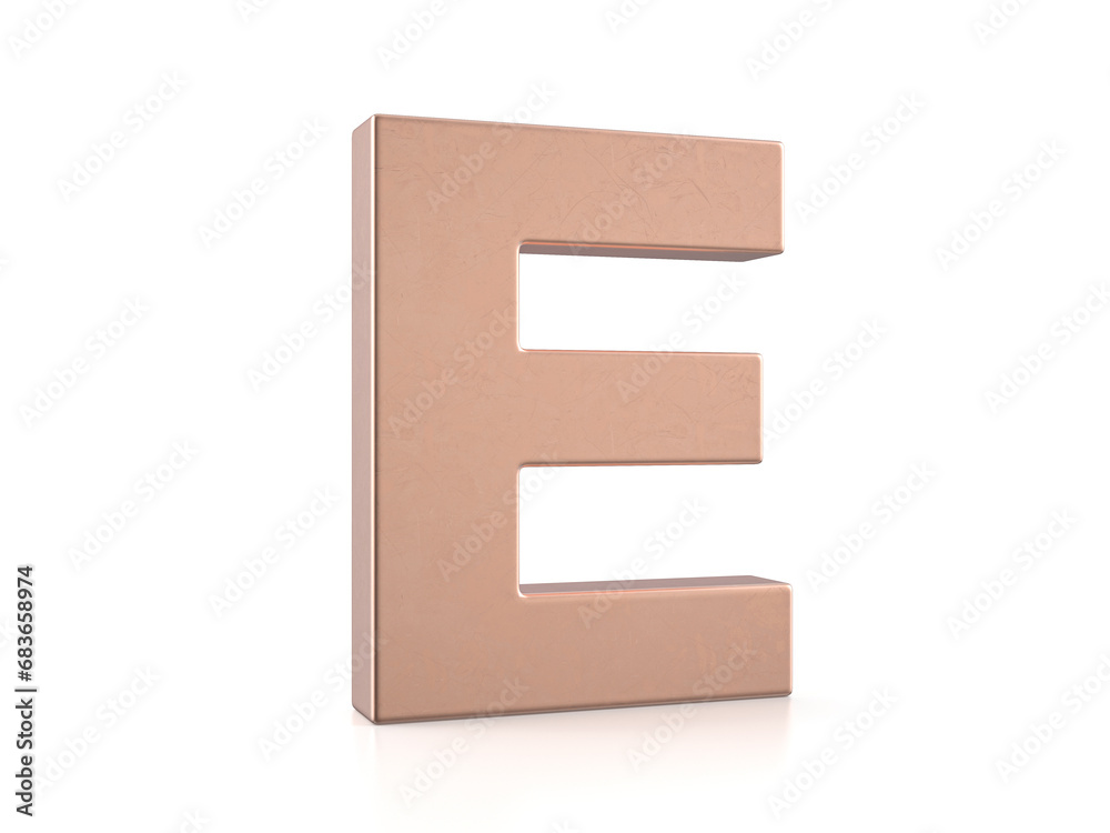 Cooper letter E Cooper letter E