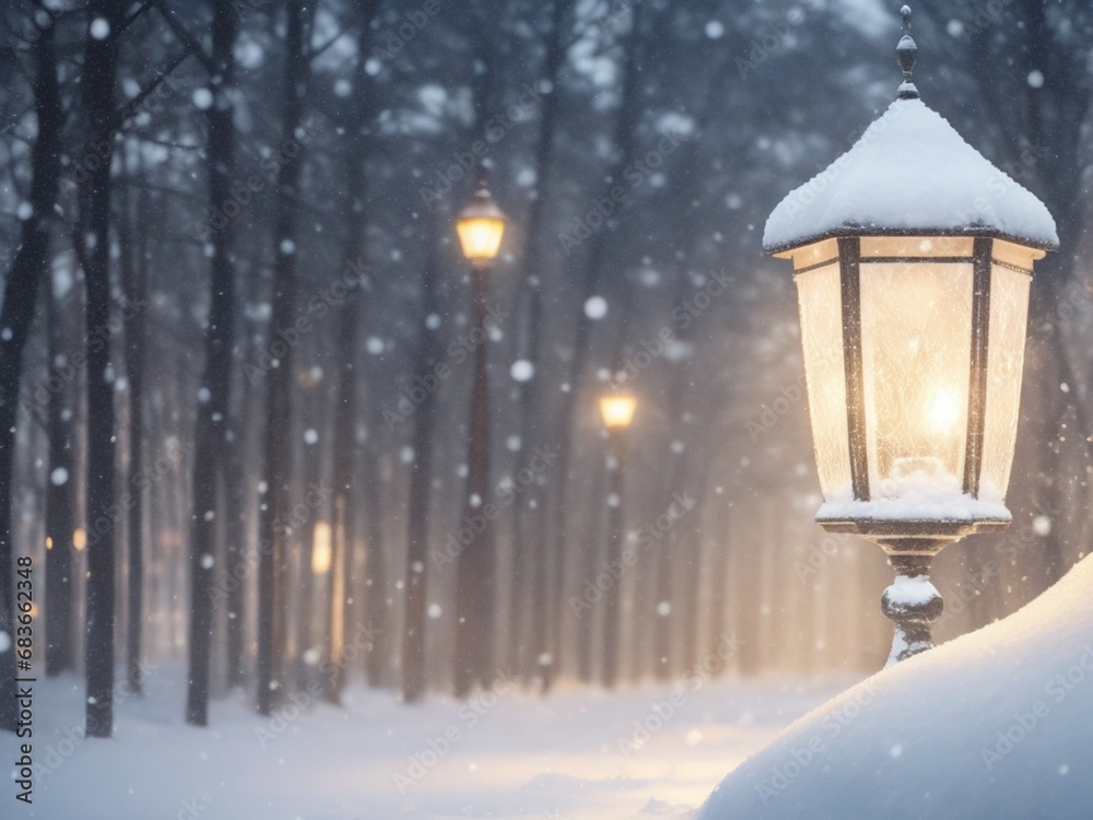 Illumination and snow blurred background Illumination and snow blurred background