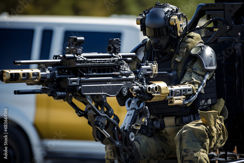 military humanoid combat robot concept