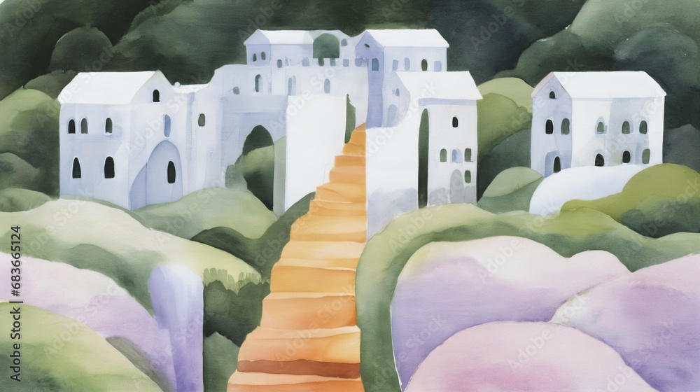 Obraz premium Beautiful hand drawn wallpaper