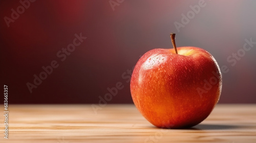 An Minimalistic Nectarines on Blurry Background With Copy Space