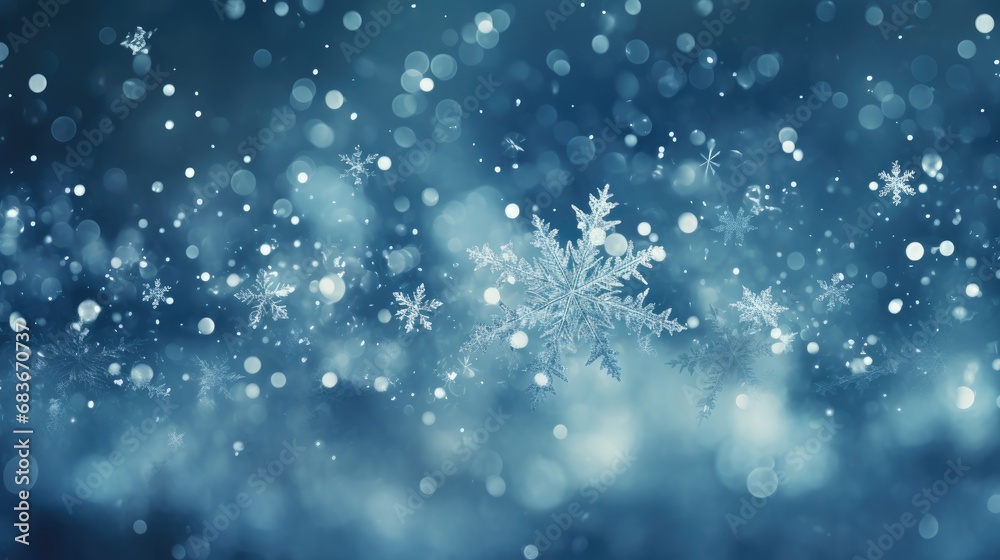 Snowflakes background. Generative ai Snowflakes background. Generative ai