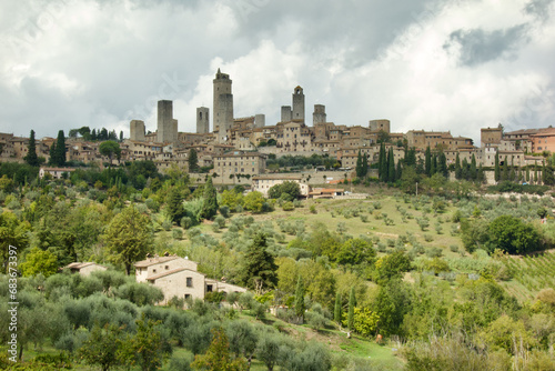 San Giminano, Italy, Toscana, Sienna district 