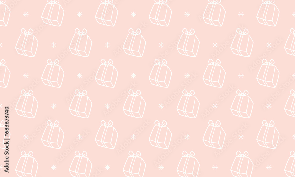 vector white giftbox wrapping paper pattern wallpaper with pink background vector white giftbox wrapping paper pattern wallpaper with pink background