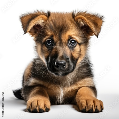 Dog Isolated On White Background Puppy  Isolated On White Background  For Design And Printing