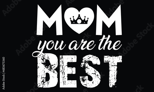 Mother's Day T-shirt Design Vector  photo