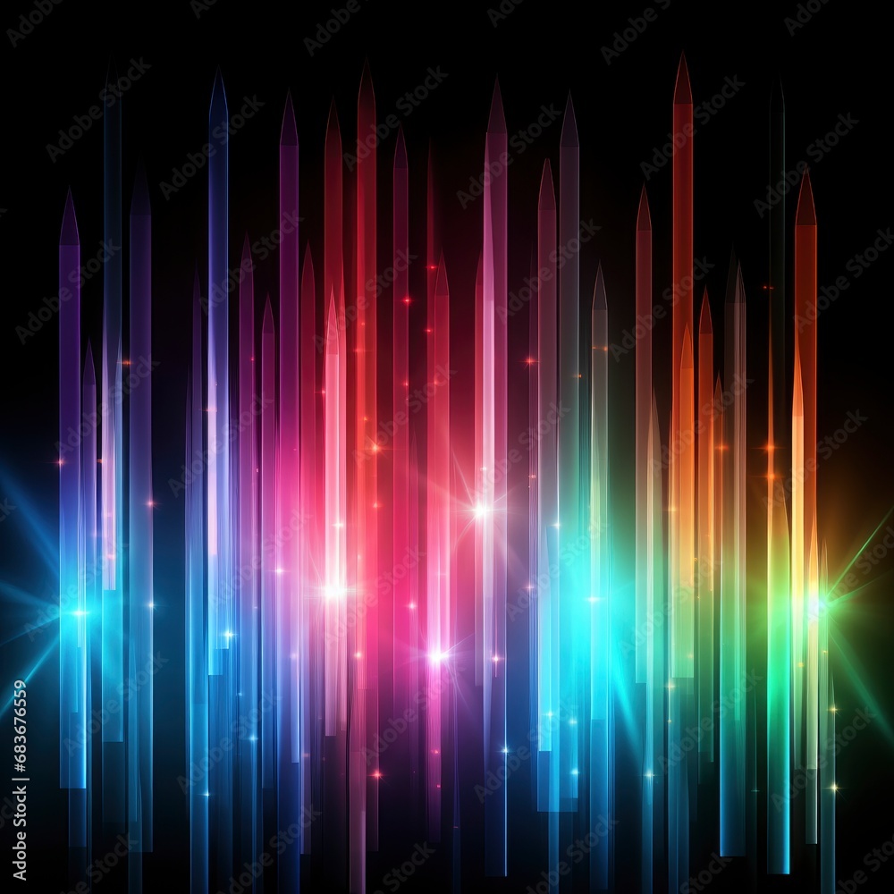 Blurred Rainbow Light Refraction Texture Overlay, Isolated On White Background, For Design And Printing