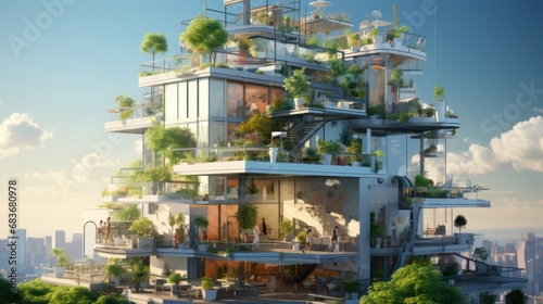 The future of construction sites: added ecological value through building decoration, balconies