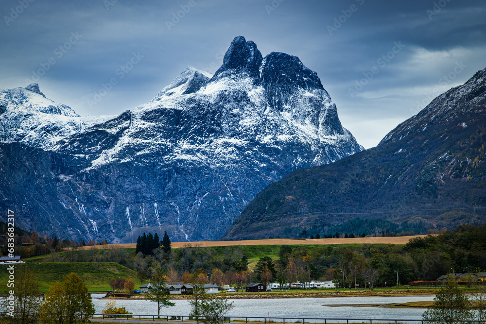 The mountains of Andalsnes in Norway