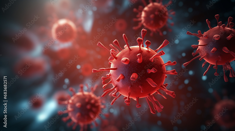 virus pandemic vaccine coronavirus COVID transmission infectious disease strain deadly quarantine new novel organism pathogen mutation science breakthrough - obrazy, fototapety, plakaty 
