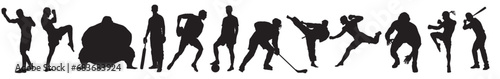 silhouette of sports ,vector