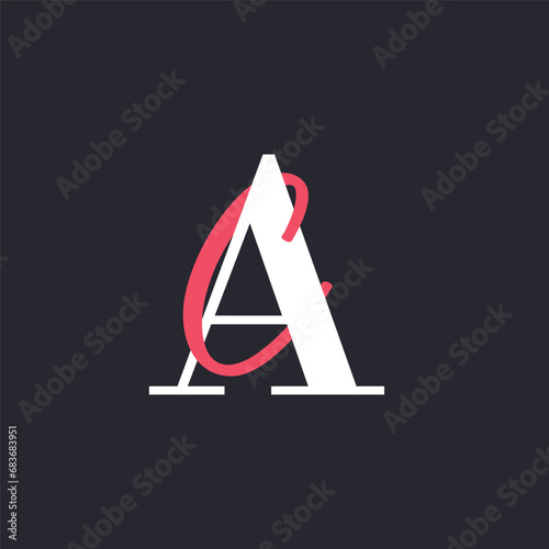 Creative Letter AC Logo Design. Abstract Initial A and C logo, usable for branding and business logo photo