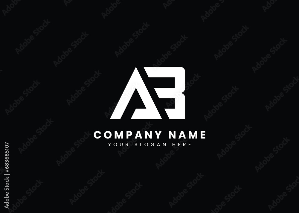 AB logo design vector AB logo design vector