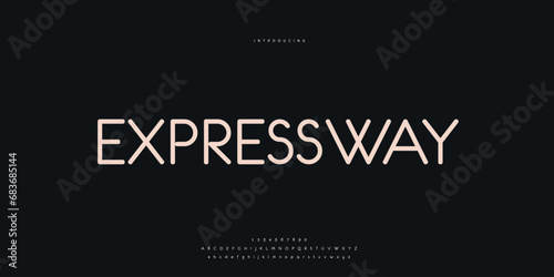 Elegant Font Uppercase Lowercase and Number. Classic Lettering Minimal Fashion Designs. Typography modern Sen Serif fonts regular decorative vintage concept. vector illustration.