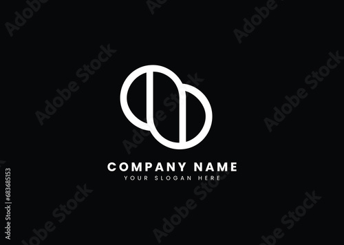AB logo design vector 
