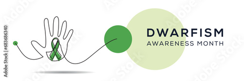 Dwarfism awareness month, Vector illustration.