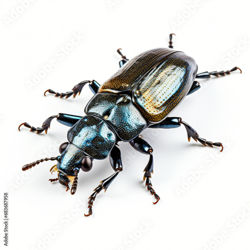 Prions Beetle insect isolated on white background