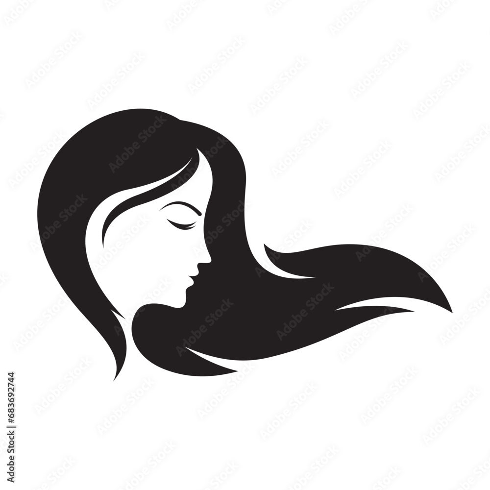 Hair and salon logo images illustration Hair and salon logo images illustration