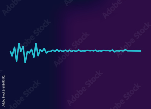 background wit heart rate icon blue background and texture 