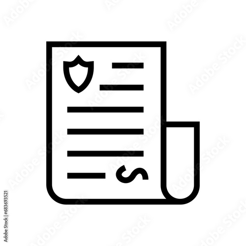 contract icon. outline icon