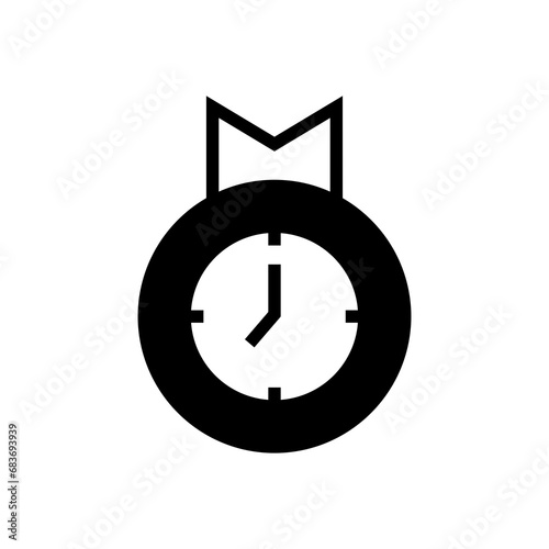 Prime Time icon. black fill icon