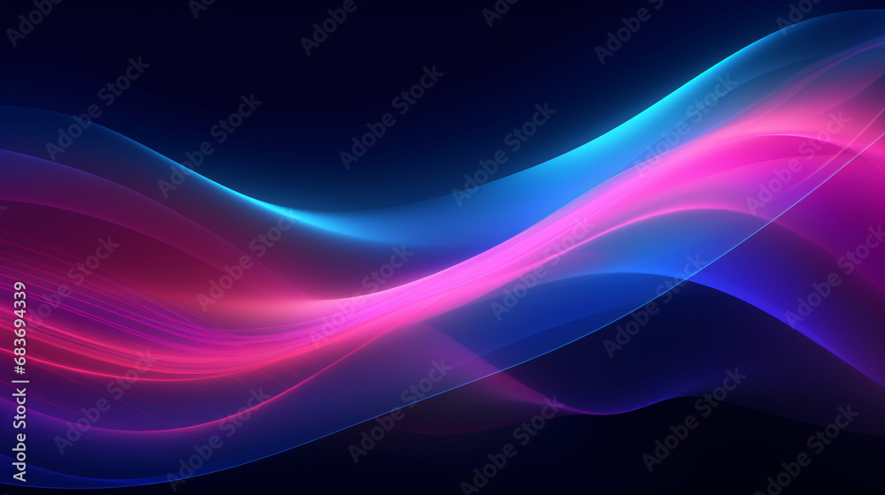 line neon smooth background generative ai line neon smooth background generative ai