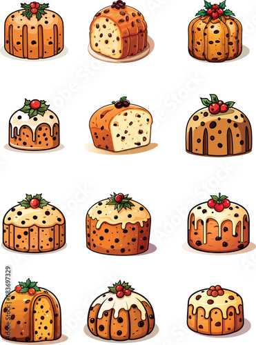 set panettoni di Natale