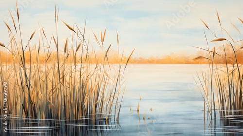 Reeds in the lake