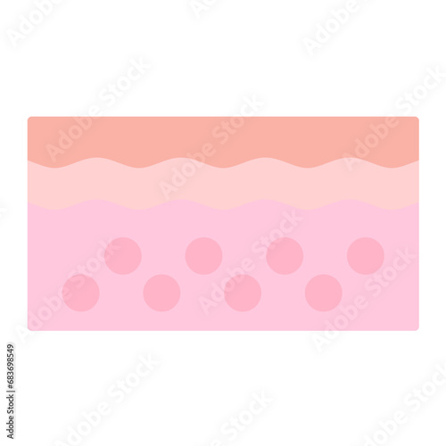 Skin Flat Multicolor Icon
