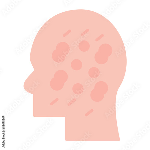 Skin Cancer Flat Multicolor Icon