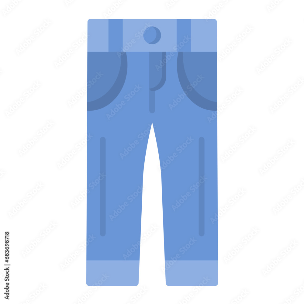 Sweatpants Flat Multicolor Icon