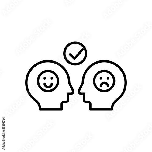 Understanding icon. outline icon